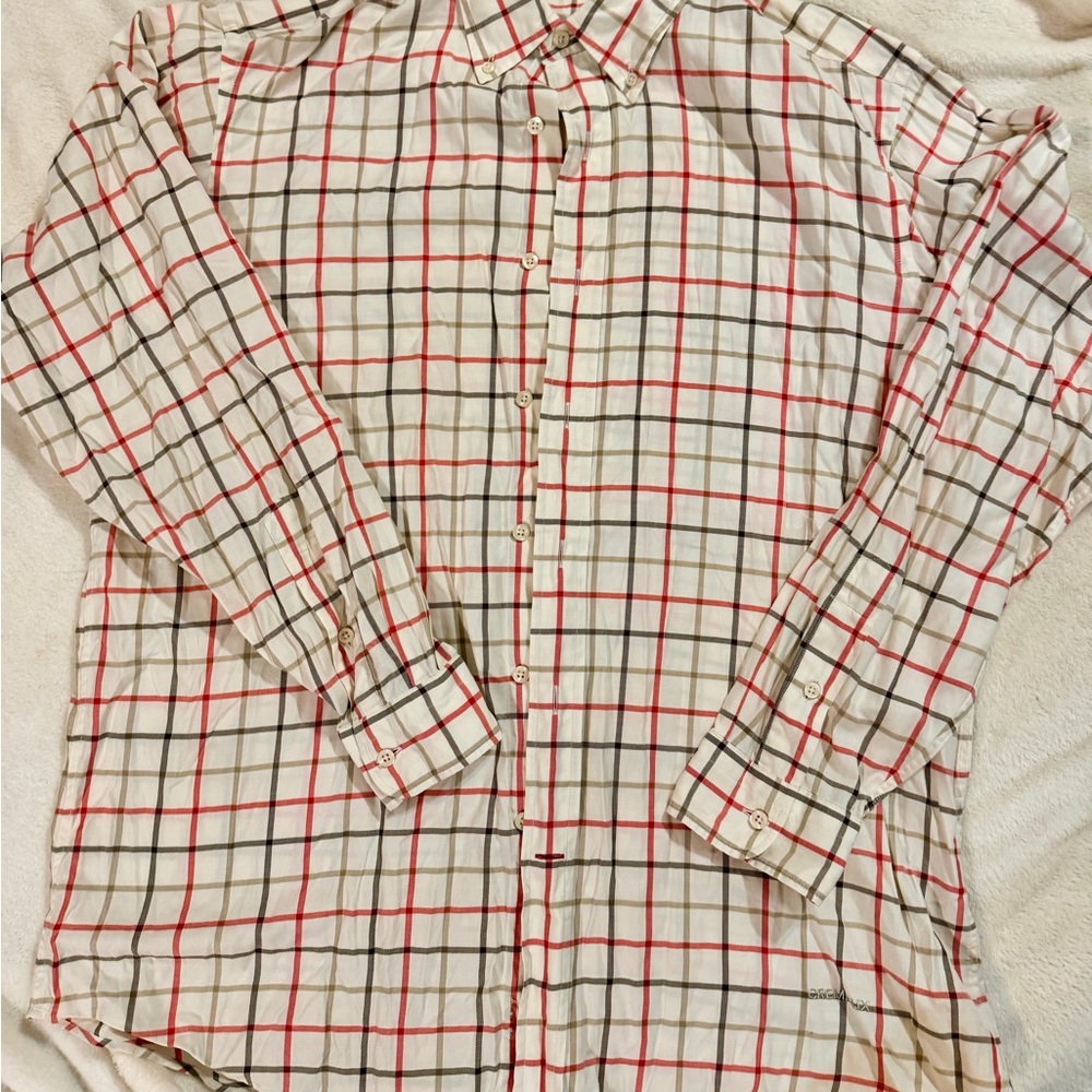 Daniel Cremieux Men's Plaid Shirt - Red, Black, White